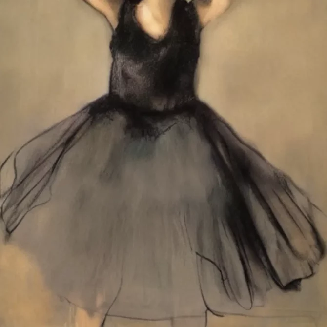 Lady Gaga in the style of Edgar Degas     20